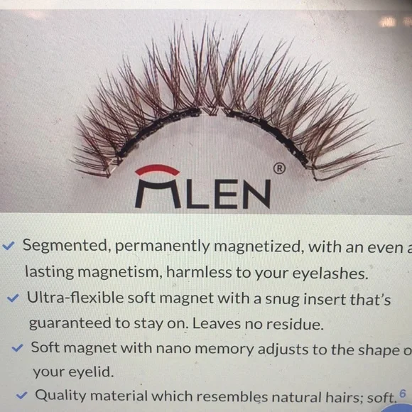 NIB MLEN Nano Soft Magnetic Eyelashes
